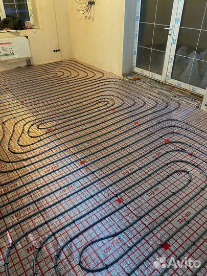 Монтаж отопления, водяной теплый пол, котлы