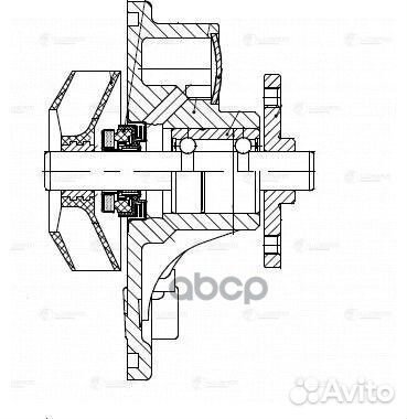 Насос водяной PSA 308/C4 07- lwp20z6 luzar