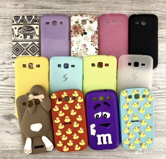 Чехол на Samsung S5 mini 2шт. + стекло 2 шт