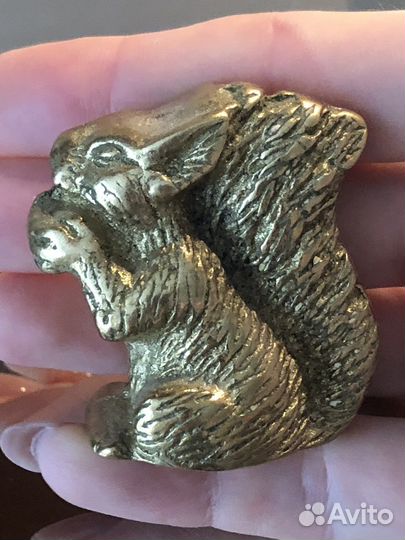 Статуэтка Белка высота 5см латунь