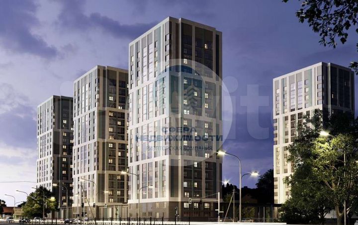 2-к. квартира, 43,9 м², 7/26 эт.