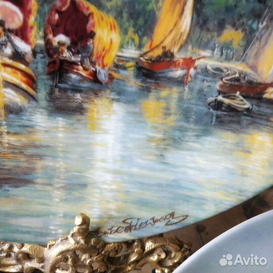 Антиквариат из Европы. Тарелка коллекционная