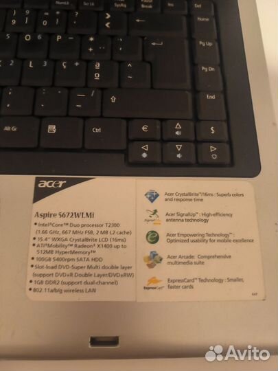 Ноутбук acer 5670