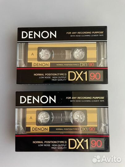 Аудиокассеты Denon DX1 90 новые 2 шт