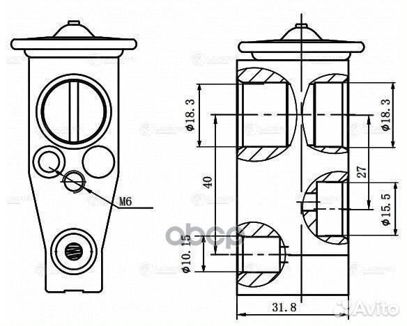Клапан расш. кондиционера (трв) toyota camry (X