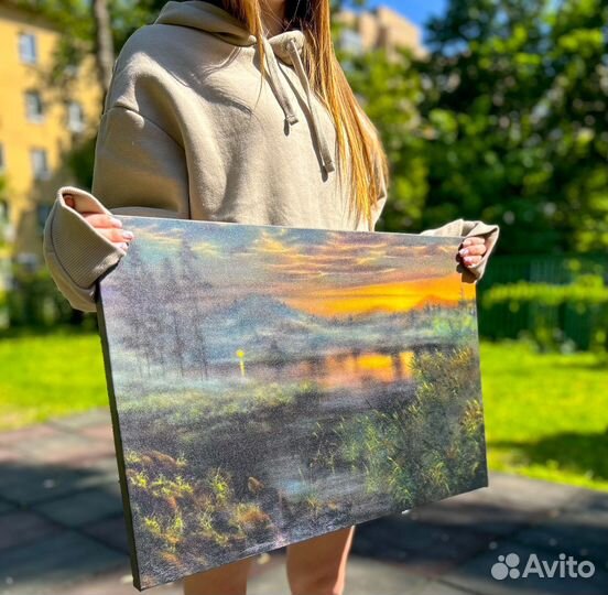 Портрет по фото, печать на холсте