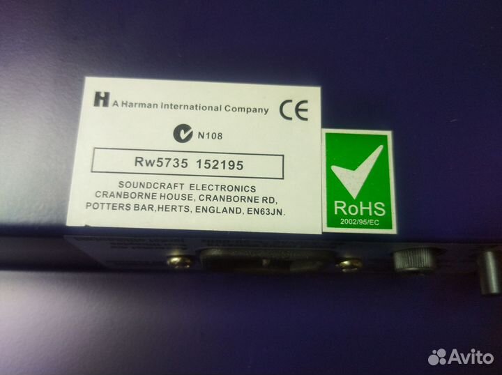 Микшер Soundcraft EFX 8 новый с обработкой