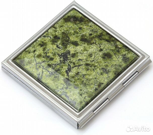 Карманное зеркало для макияжа Уральский Змеевик