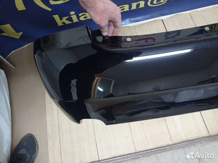 Задний новый бампер калина черный +доставка