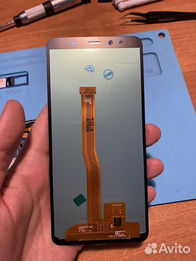 Дисплей для samsung a750f (a7 2018) (amoled)