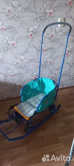 Детские санки коляска