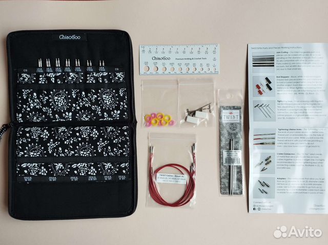 Набор стальных спиц Chiaogoo twist 10 и 13см