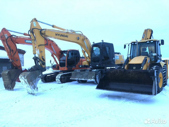 Экскаватор аренда услуги погрущика гусянка