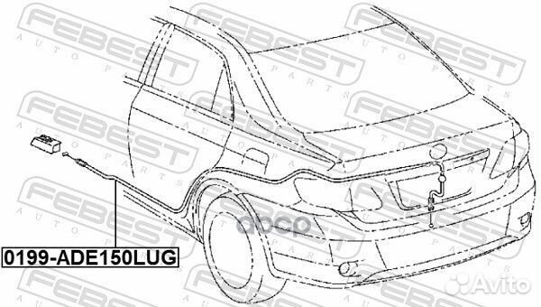 0199-ADE150LUG тросик привода багажника Toyota