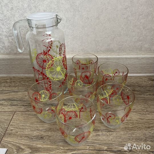 Кувшин стаканы набор новый
