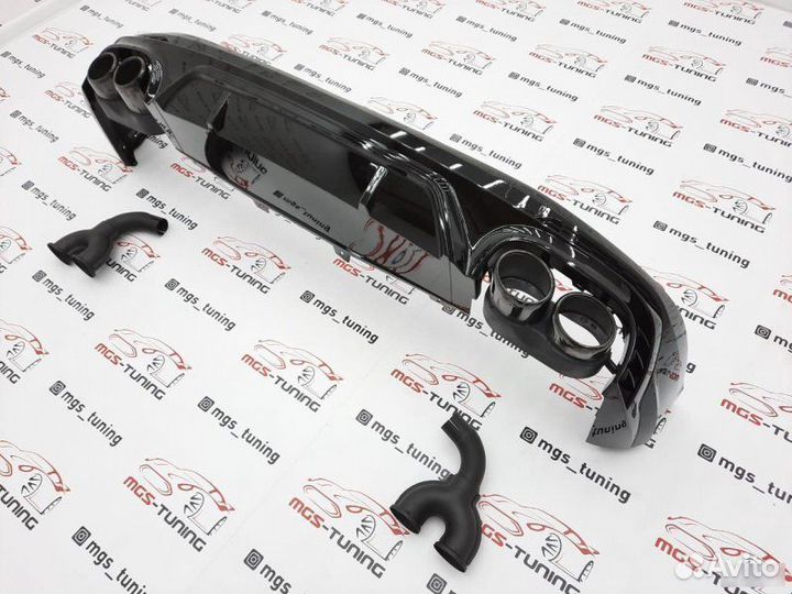 Диффузор с насадками на Q5 16-н.в. стиль SQ5 Black