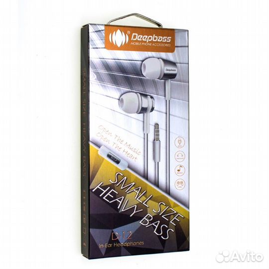 Наушники Проводные Внутриканальные deepbass Наушни