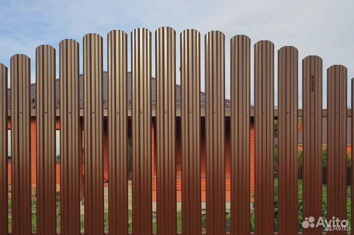 Штакетник металлический RAL 8017, 7024, 6005