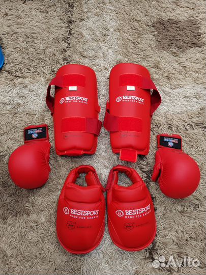 Защита голени и стопы для каратэ