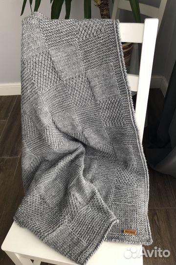 Плед детский вязаный ручная работа