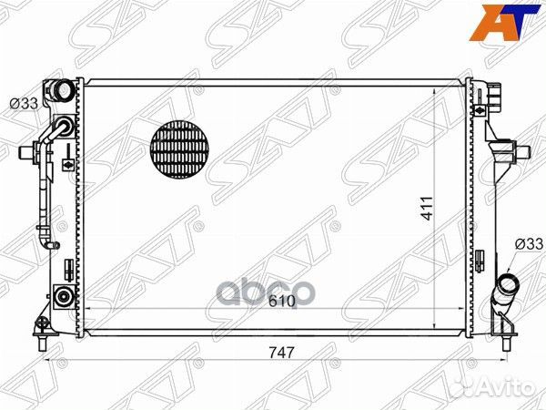 Радиатор Hyundai Elantra 15-20 / Kia Cerato 18