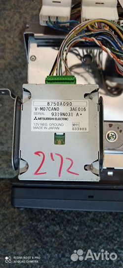 2 din Магнитола j04, митсубиси аутлендер комплект