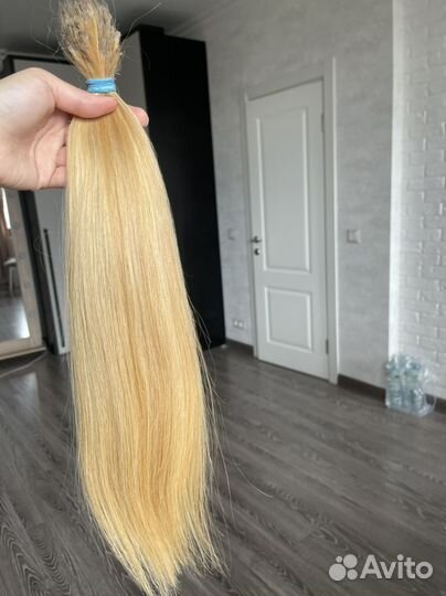 Волосы для наращивания б/у светлые блонд