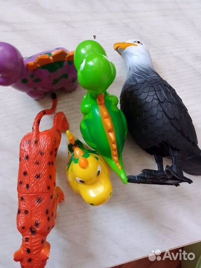 Игрушки-зверушки и формочки для песка, пакетом