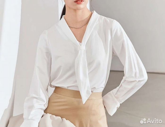 Блузка белая 46р