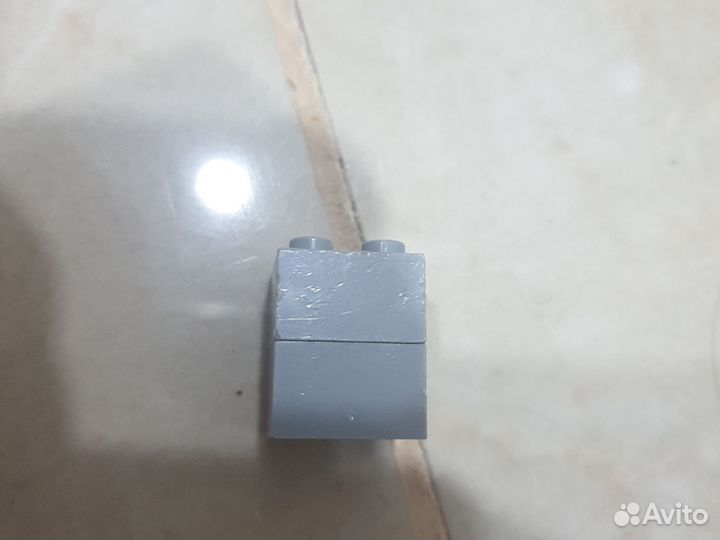 Брик lego 2 на 2 серый 20 штук в комплекте