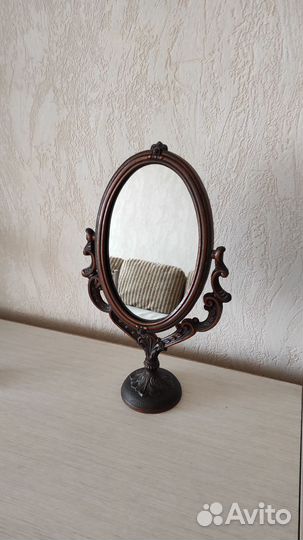 Зеркало овальное настольное винтаж СССР