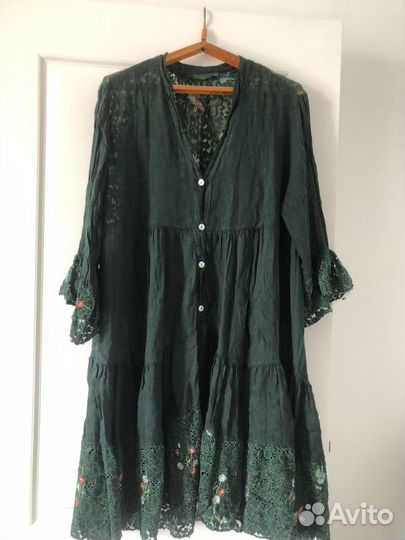 Платье лен 50 52 лен Италия