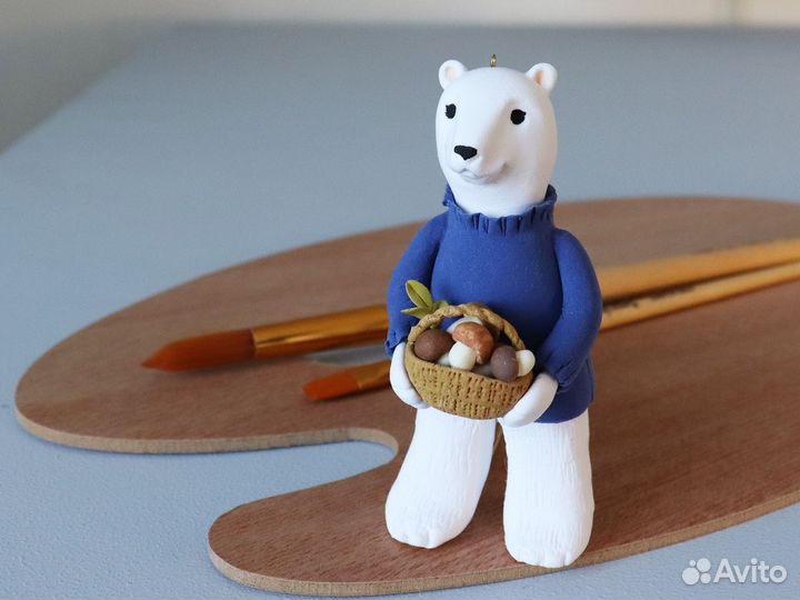 Елочная игрушка Белый Медведь