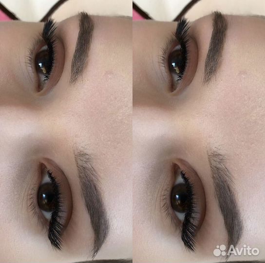 Наращивание ресниц, оформление бровей, ду