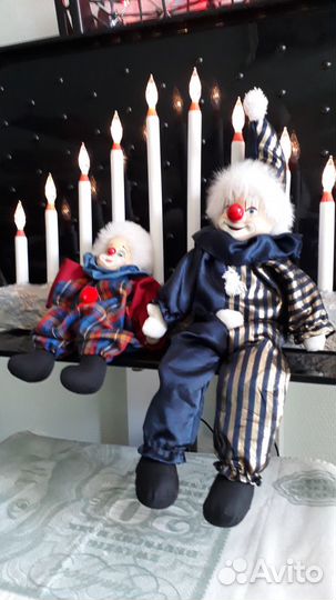 Кукла - фарфоровый клоун