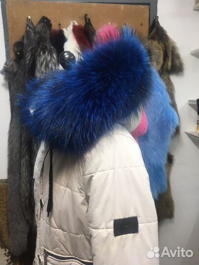 Воротники из енота от