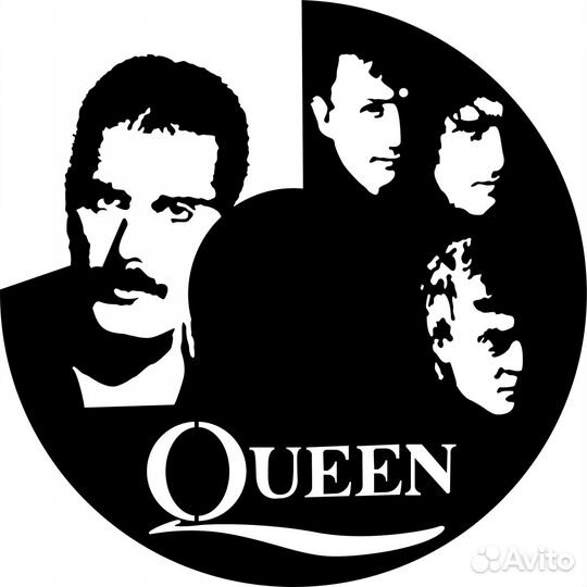 Панно из виниловых пластинок, Часы из винила