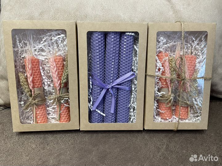 Набор свечей из вощины