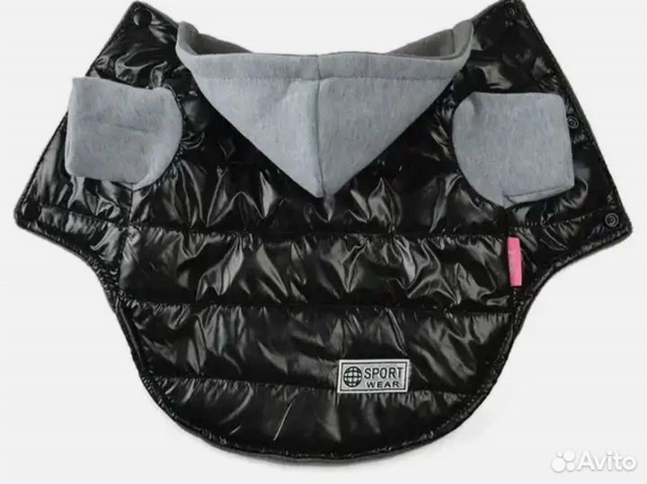 Куртка под кожу для собаки, р-р 18