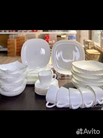 Сервиз столовый квадратный