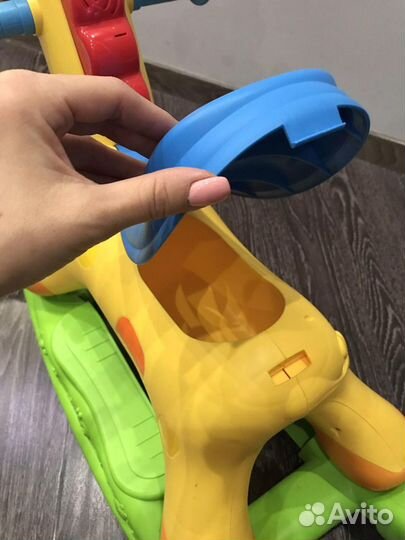 Качалка-каталка 2в1 Жирафик