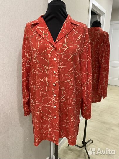 Блузка Jaeger 48 шёлк винтаж