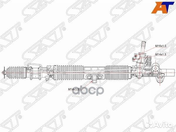 Рейка рулевая honda CR-V RD4L/RD5L LHD