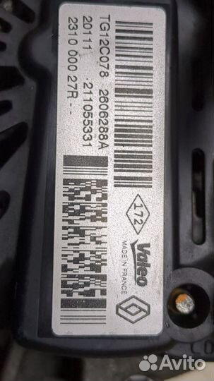 Генератор Renault Megane 3, 2012