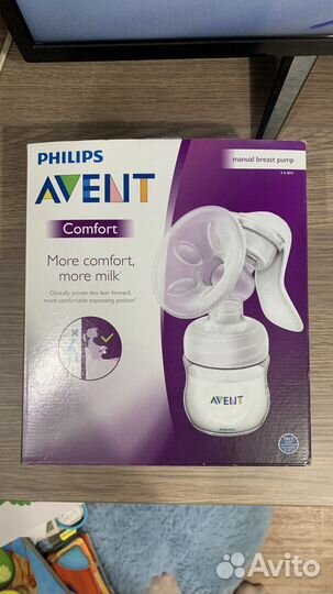 Молокоотсос ручной с бутылочками +накладки