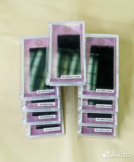 Ресницы для наращивания изгиб Д и С 0.10 Enigma