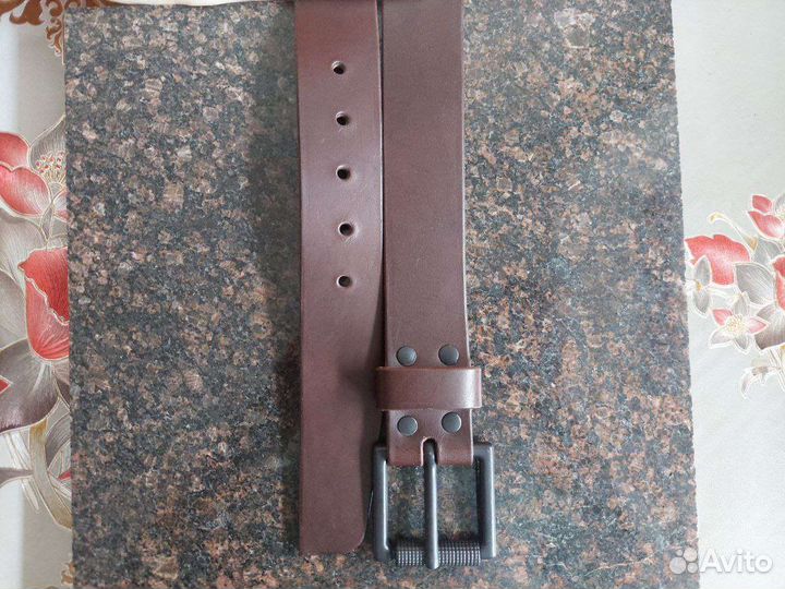 Ремень мужской кожаный ручной работы подарок