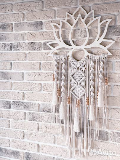 Панно на стену лотос Музыка ветра бохо сканди