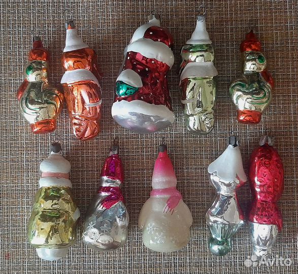 Новогодние ёлочные игрушки СССР