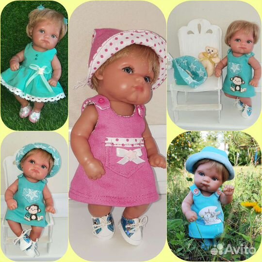 Одежда для куклы пупс пепита 21 см